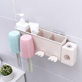 Bathroom Storage Toothpaste Holders Mouth Cup Set Multi-function Rack