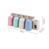 Bathroom Storage Toothpaste Holders Mouth Cup Set Multi-function Rack