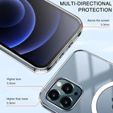 Transparent for Magsafe Magnetic Wireless Charging Case for IPhone