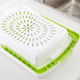 Kitchen Cook Vegetable Meat Chopping Board Blocks Sinks Drain Basket