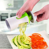 Kitchen Cook Vegetable Portable Spiralizer Handheld Peeler Stainless Slicer