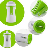 Kitchen Cook Vegetable Portable Spiralizer Handheld Peeler Stainless Slicer