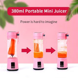 Portable Blender Usb Mixer Kitchen Electric Juicer Machine Mini Food Processor - honeylives