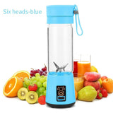 Portable Blender Usb Mixer Kitchen Electric Juicer Machine Mini Food Processor - honeylives