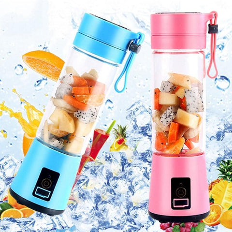 Portable Blender Usb Mixer Kitchen Electric Juicer Machine Mini Food Processor - honeylives