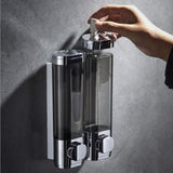 Bathroom Kitchen Wall Mounted Plastic Liquid Soap Dispenser for Large Capacity