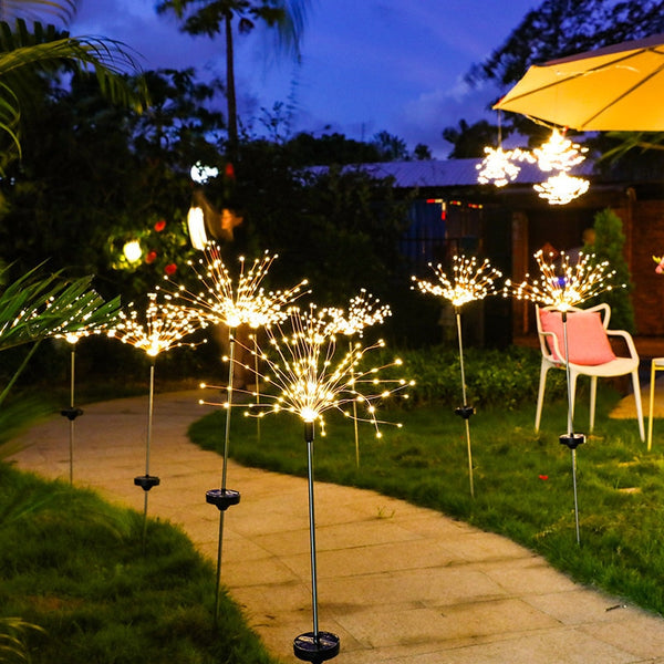 Fairy Garland LED Light  Outdoor Solar Fireworks String Garden