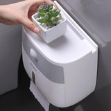 Bathroom Waterproof Toilet Paper Holder Plastic Paper Holder Storage Box