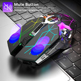 Wireless Gaming  USB Rechargeable Mute Backlight Mouse