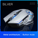 Wireless  Ergonomic Computer Gamer Mouse Mute Rechargeable