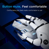 Wireless  Ergonomic Computer Gamer Mouse Mute Rechargeable