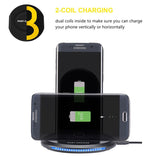 Wireless Phone Charger for Samsung iPhone Universal Foldable Desktop