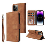 ZZXX Leather Wallet Phone Case for IPhone Flip Card Slot Phone Case Cover