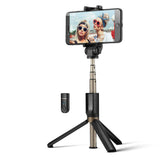 Versatile 3 in 1 bluetooth Remote Control Tripod Selfie Sticks Phone