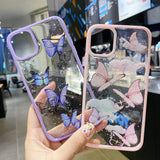 Butterfly Cute Cartoon Soft Silicone Clear Phone Case for IPhone