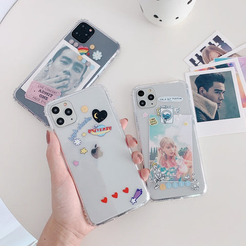 cute cartoon tag phone case For Samsung