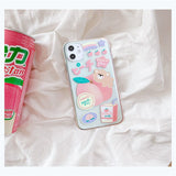 cute peach thin phone case For Samsung