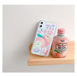 cute peach thin phone case For Samsung