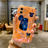 Cartoon Shockproof Armor Matte Case for IPhone  Silicone Bumper Clear Hard Cover