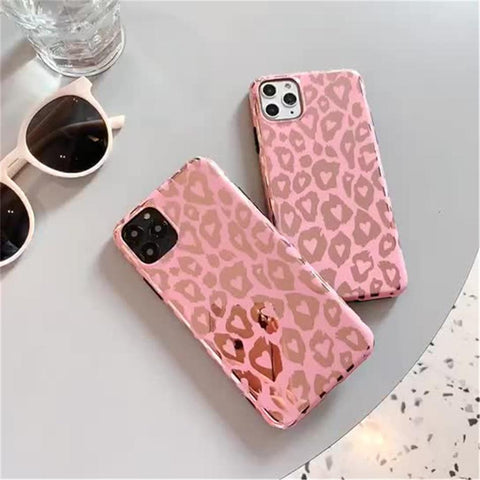 Shiny Leopard Print iPhone Case