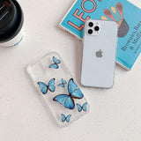 Colorful Butterfly iPhone Case with Bumper Sides