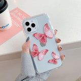 Colorful Butterfly iPhone Case with Bumper Sides