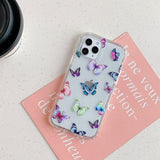 Colorful Butterfly iPhone Case with Bumper Sides