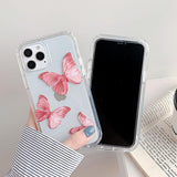 Colorful Butterfly iPhone Case with Bumper Sides