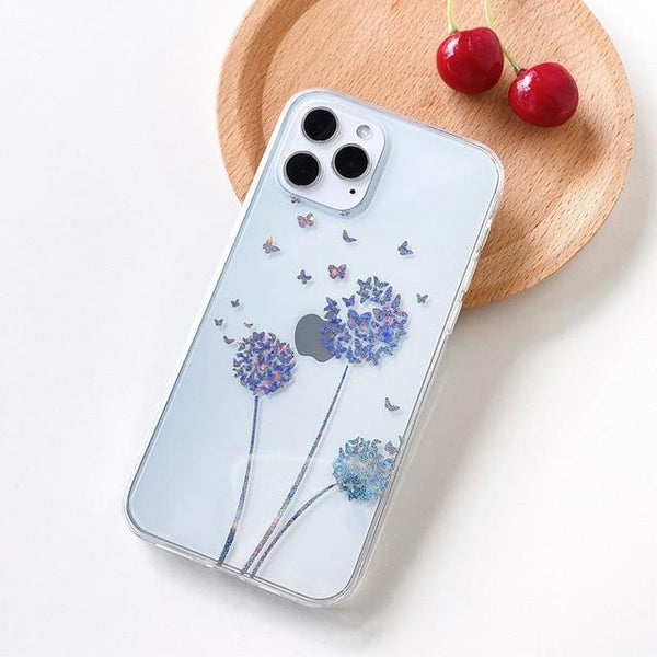 Butterfly Dandelion iPhone Case