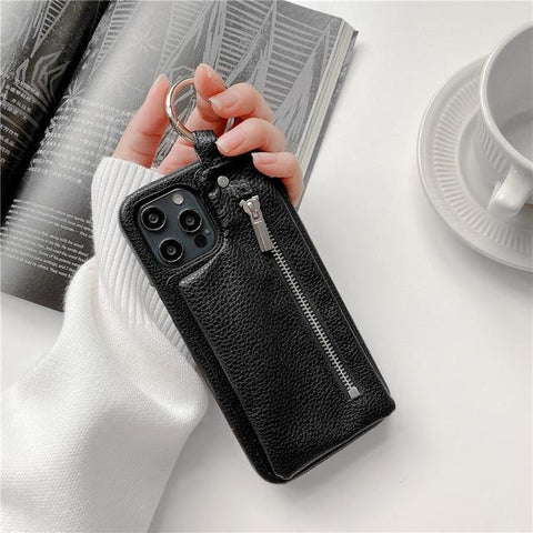 Zipper Wallet iPhone Case