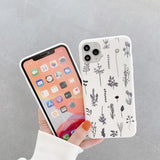 Floral Leaves iPhone Case