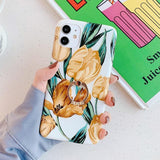 Retro Floral iPhone Case with Ring