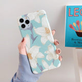 Retro Floral iPhone Case with Ring