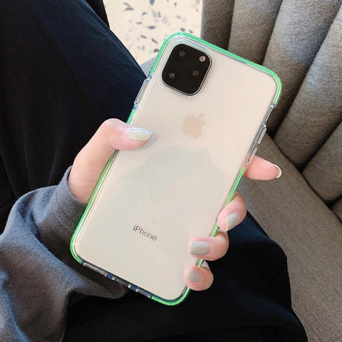 Neon Green Shockproof iPhone Case