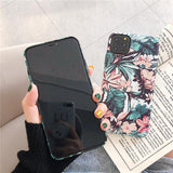 Glow In The Dark Floral iPhone Case