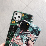 Glow In The Dark Floral iPhone Case