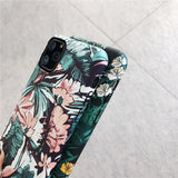 Glow In The Dark Floral iPhone Case