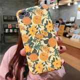 Glow In The Dark Floral iPhone Case