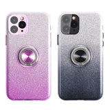 Gradient Glitter iPhone Case with ring