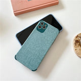 Cotton Fabric iPhone Case with Bumper Corners