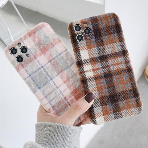 Woolen Tartan iPhone Case