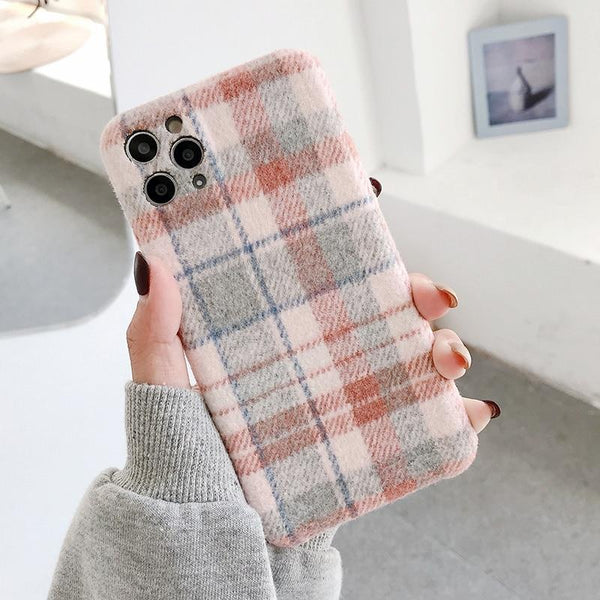 Woolen Tartan iPhone Case