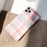 Woolen Tartan iPhone Case