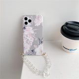 Floral iPhone Case with Chain