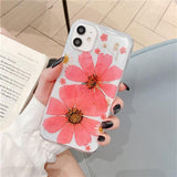 Real Pressed Dried Flowers iPhone Case