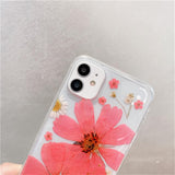 Real Pressed Dried Flowers iPhone Case