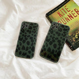 Dark Green Leopard iPhone Case