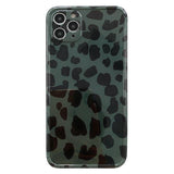 Dark Green Leopard iPhone Case