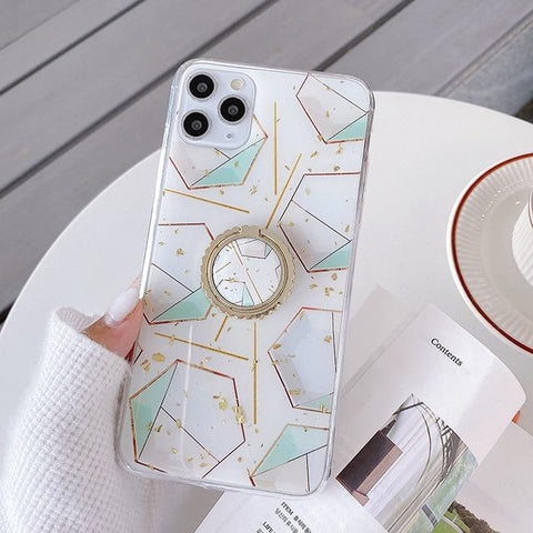 Hexagonal iPhone Case with Ring