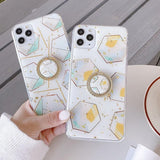 Hexagonal iPhone Case with Ring